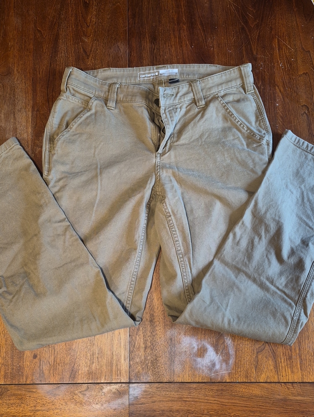 Carhartt Womens Chinos in Olive Drab